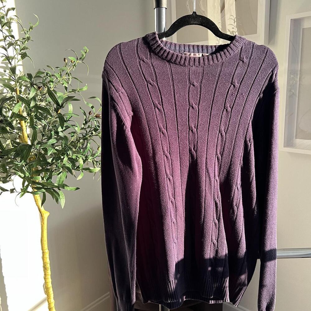 Oscar de la Renta Cable Knit Sweater